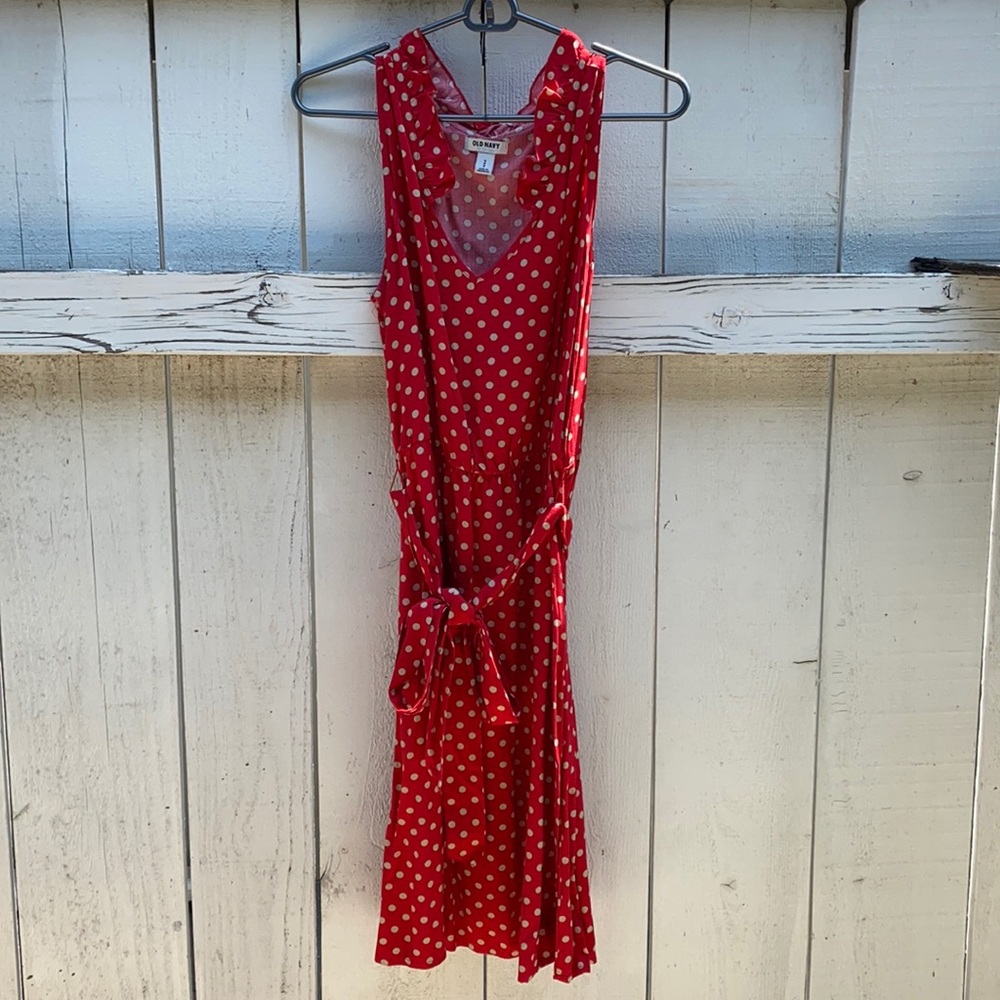 Old Navy polka dot dress.